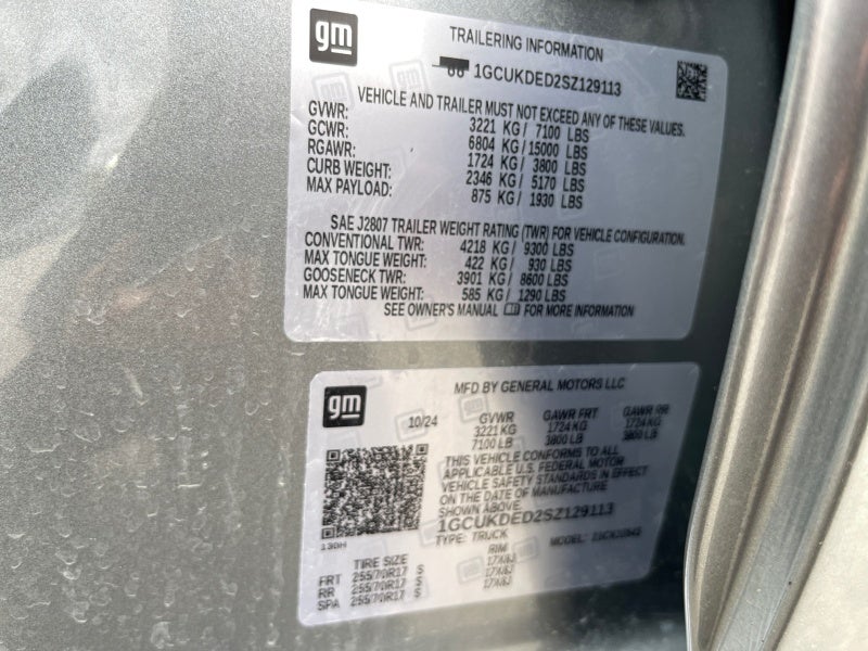 2025 Chevrolet Silverado 1500 LT