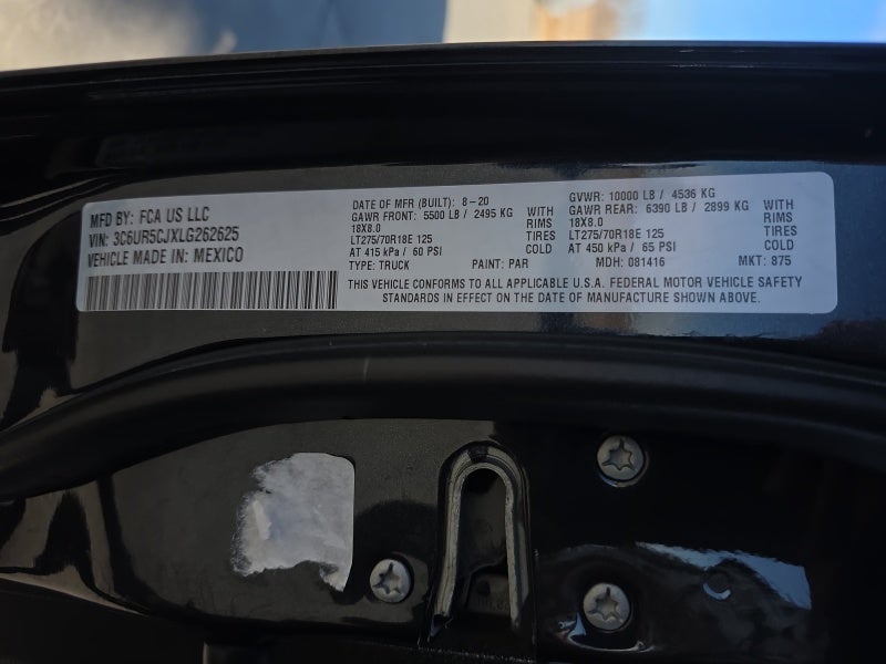 2020 RAM 2500 Tradesman