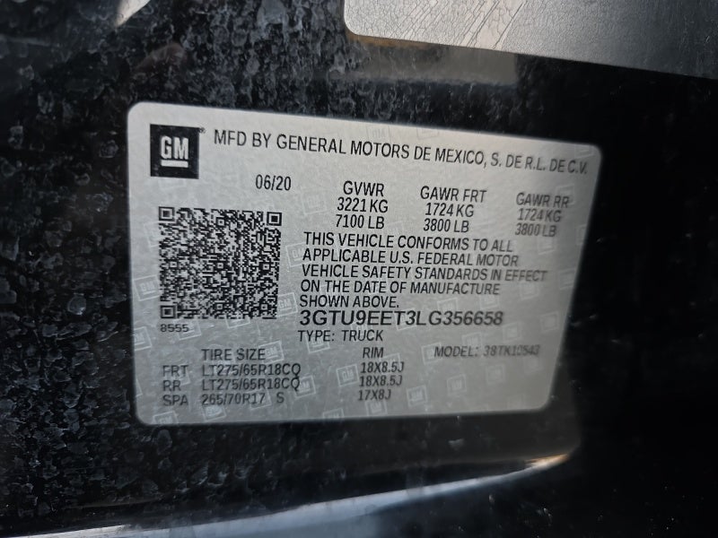 2020 GMC Sierra 1500 AT4