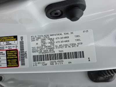 2025 Toyota Tundra 4WD Platinum