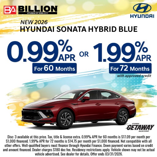 NEW 2026 HYUNDAI SONATA HYBRID BLUE