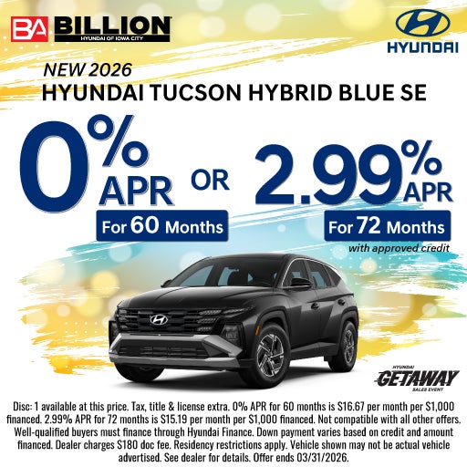 NEW 2026 HYUNDAI TUCSON HYBRID BLUE SE