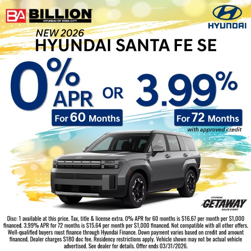 NEW 2026 HYUNDAI SANTA FE SE