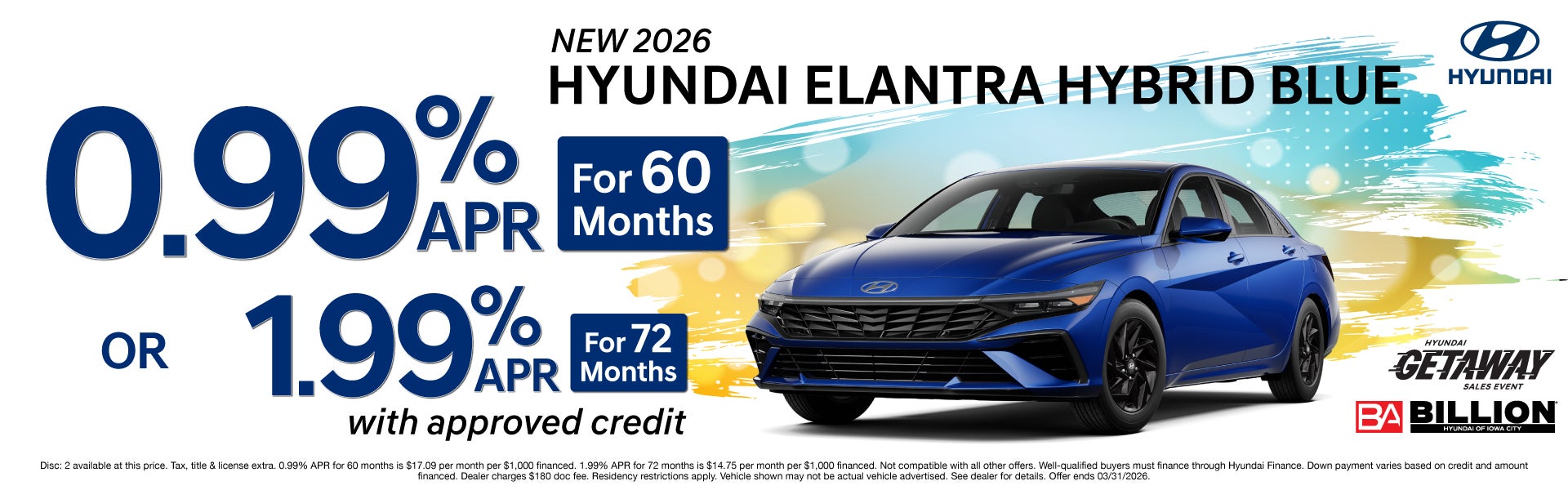 NEW HYUNDAI OFFERS