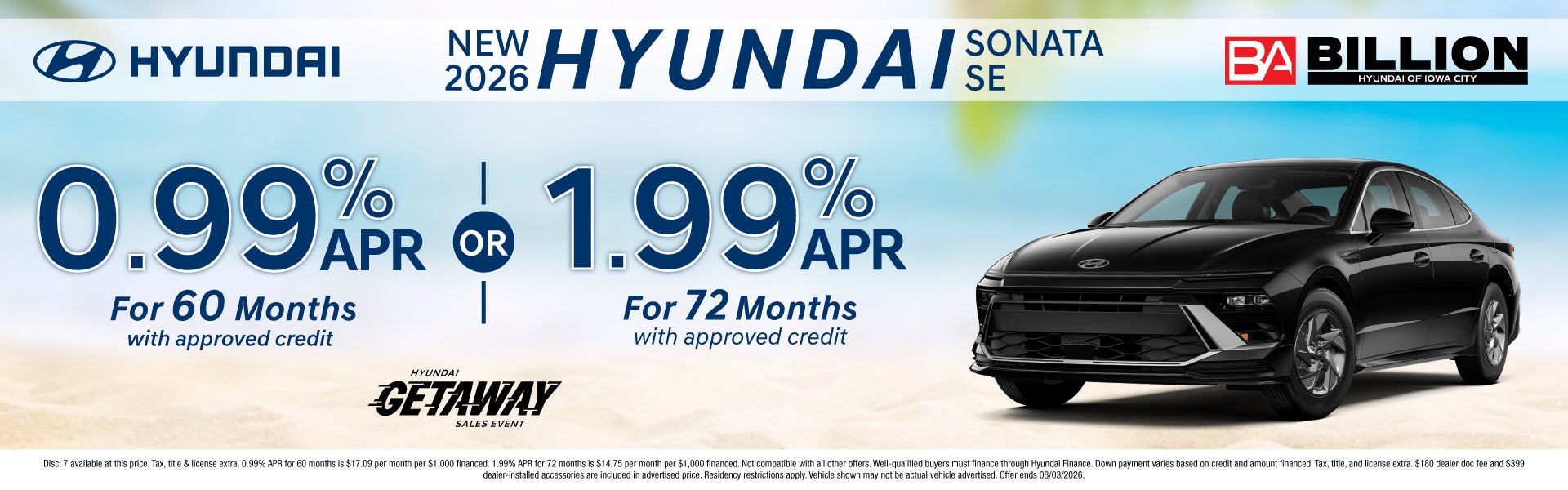 NEW 2026 HYUNDAI SONATA SE
