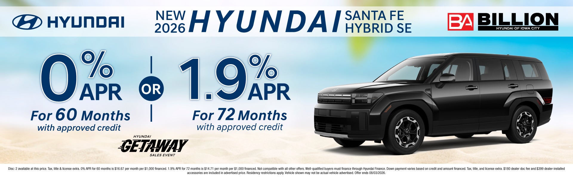 NEW 2026 HYUNDAI SANTA FE HYBRID SE