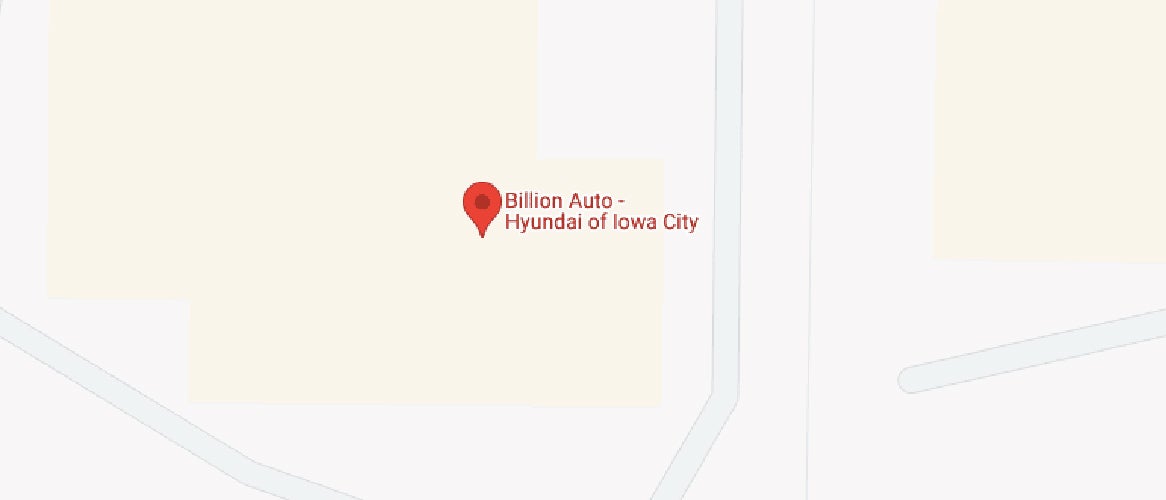 Billion Hyundai of Iowa City in Iowa City IA map